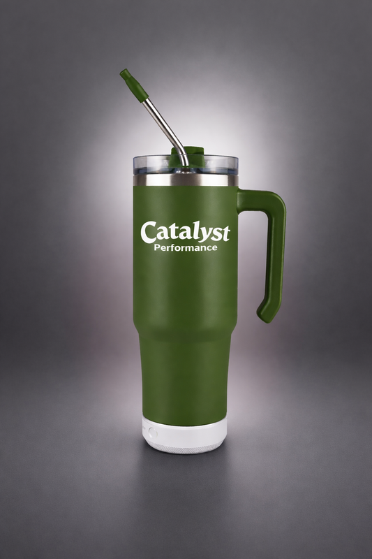40 oz Custom Printed Tumbler with Recharchable Bluetooth Speaker