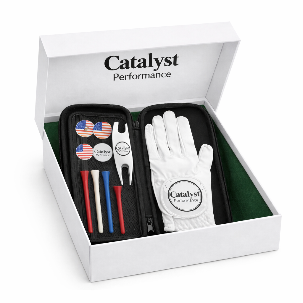 Compact Tournament Gift Package,Select A Glove Level, Custom Printed Tees, Divot Tool And Ball Markers In A Compact Hard Case.